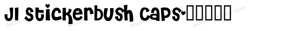 JI Stickerbush Caps字体转换